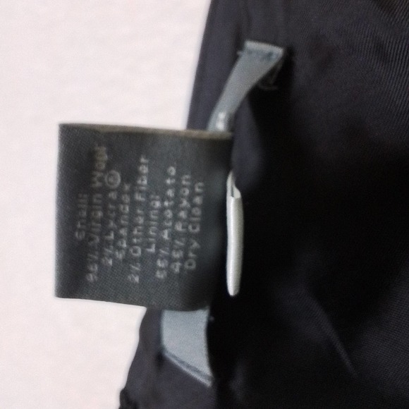 Ann Taylor Virgin Wool Lined Career Skirt Size 12 in Brown w/ Pinstripes - Picture 10 of 12